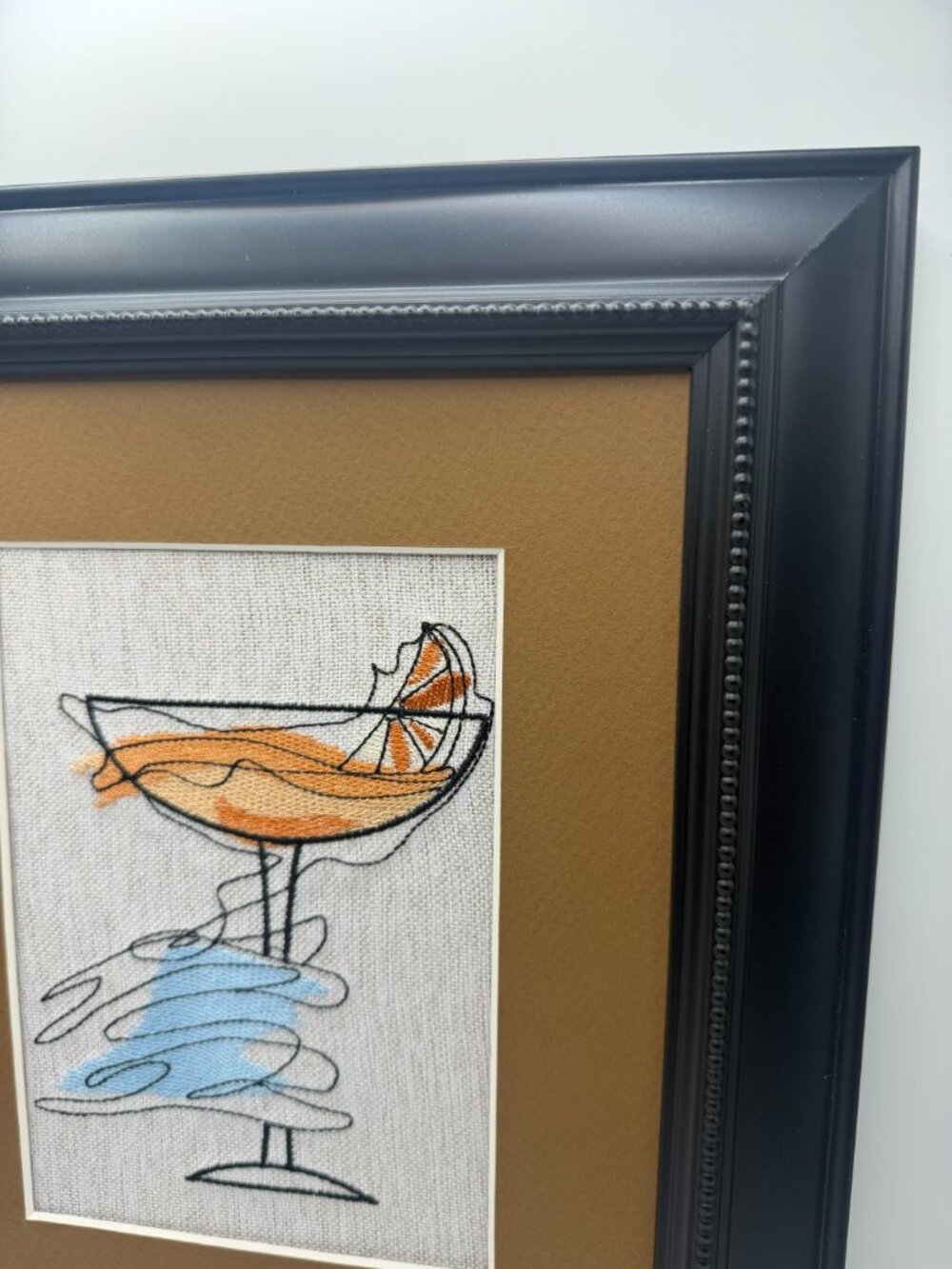 Homemade Martini Embroidery Art 8X10 - Picture 4 of 7